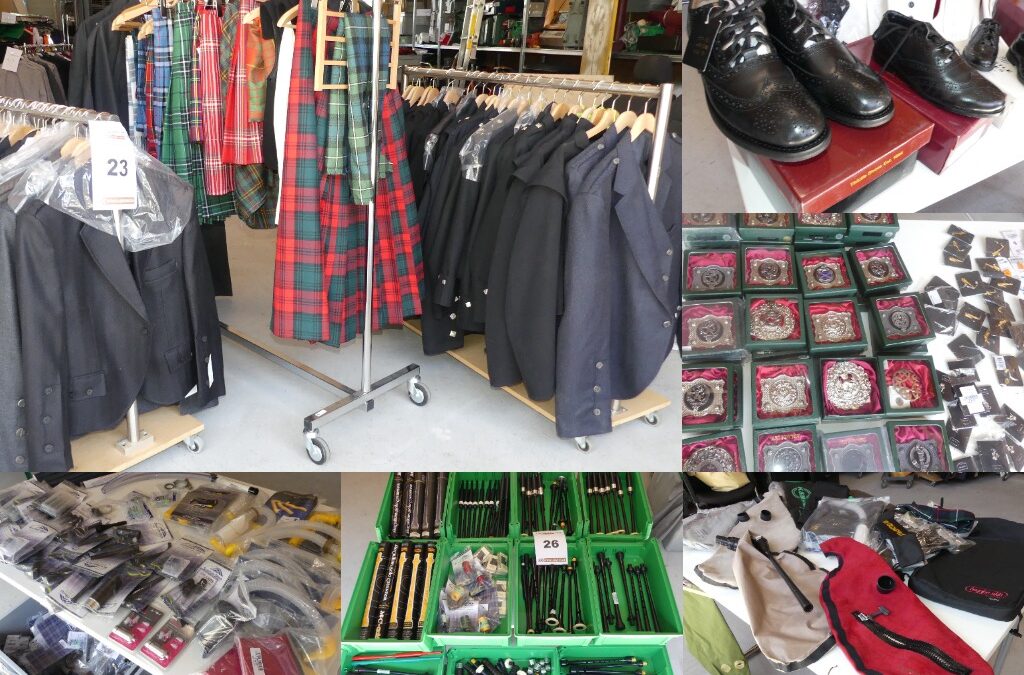 Pipe Band Bedarf, schottische Bekleidung + Accessoires